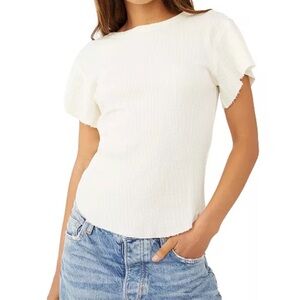 Free People - We the Free What’s Up Baby Waffle Tee